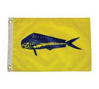 Taylor Made - Drapeau de pêcheur - (30,5 x 45,7 cm) - Montrez votre amour des dauphins avec ce drapeau dauphin - Construction en nylon - Œillets en laiton - Hydrofuge - 2020109169