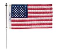 Taylor Made Products 918 Mât de drapeau en aluminium avec clips Charlevoix 91 cm