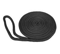 Taylor Made Products Ligne de Quai en Nylon Double tressé, 4,6 m, 1,27 cm, Noir