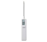 Taylor Mighty Mini thermomètre à viande numérique à lecture instantanée pour cuisiner et griller, plage de -40 °C à 230 °C, format de poche compact avec interrupteur marche/arrêt, blanc