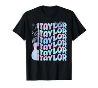 Taylor Prénom I Love Taylor Cravate Dye personnalisé T-Shirt