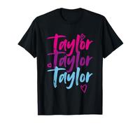 Taylor Prénom J'aime Taylor Fille Mignonne T-Shirt