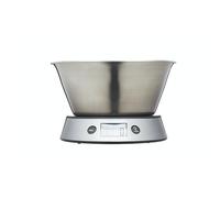 Taylor Pro Balances de Cuisine Numériques avec Bol Amovible, Standard Professionnel avec Fonction Tare et Précision, Finition en Acier Inoxydable, 5 kg de Capacité