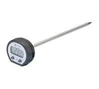 Taylor Pro Thermomètre de Cuisson Numérique, Sonde de Cuisson Précise et Multi-Fonctionnelle avec Enregistrement Températures, Idéale pour Viande, Poisson et Barbecue, Acier Inoxydable / Noir