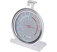 Taylor Pro Thermomètre de Réfrigérateur Congélateur, Jauge de Température de Conservation Précise et Multi-Fonctionnelle, design Classique, Garanti 5 Ans, Acier Inoxydable