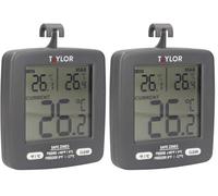 Taylor Pro Thermomètre Numérique pour Réfrigérateur et Congélateur avec Affichage de la Température Min/Max, Plastique, 7.5 X 8cm