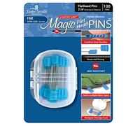 Taylor Seville Originals Plat Tête Magic Broches, Metal, Bleu, 0,6 x 50mm, Set de 100 Pièces