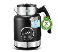 Taylor Swoden Asher Pro- Bouilloire Electrique,Capacité 2L,Contrôle de Température Réglable 40-100°C,Fonction Garder au Chaud,Noir