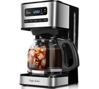 Taylor Swoden Cafetiere filtre 1.8L (12-15 Tasses) - Programmable 24H, 3 Niveaux Concentration + Café Glacé, Maintien au chaud