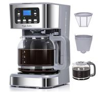 Taylor Swoden Cafetiere Filtre, Programmable 24h Cafetiere Electrique 1,5L à 12 Tasses, Machine a Cafe Maintien au Chaud et