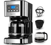 Taylor Swoden Darcy - Cafetière 0% BPA. 950W, 1,5L. Programmable 24h, maintien au chaud 40min. Option café fort. Auto-nettoyante.