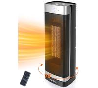 Taylor Swoden Fiery pro - Chauffage d'appoint PTC de 2000W pour usage intérieur, minuterie 24 heures, oscillation de 70°, 4 modes, chauffage electrique en céramique avec télécommande