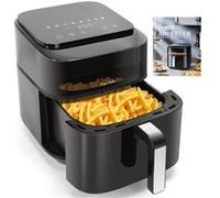 Taylor Swoden Friteuse à Air sans Huile - 6,5L, 1800W, Double Résistance, Fenêtre de Visualisation XXL, 8 Programmes Automatiques, Livre de Recettes Inclus