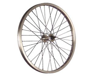Taylor-Wheels 20 Pouces Roue Avant vélo en Aluminium Acier Inoxydable 406-19 Argent