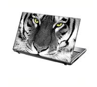 TaylorHe 13-14" Autocollants en Vinyle coloré avec Motif pour Ordinateur Portable (34cm x 23,5cm) Laptop Skin visage de tigre, animal sauvage