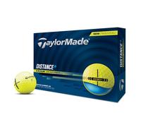 TaylorMade Distance+ 12 Balles De Golf Jaunes