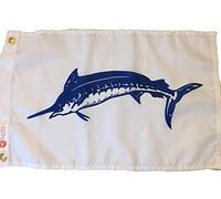TaylorMade Fisherman's Catch Flag 12" x 18", Blue Taylor Made Products Drapeau de Bateau pêcheur Marlin Bleu Homme