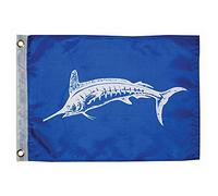 TAYLOR MADE PRODUCTS Blanc 30,5 x 45,7 cm Drapeau de Bateau pêcheur-Marlin Homme, 12" X 18"