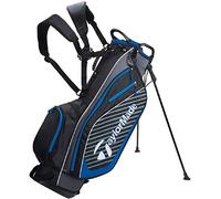TaylorMade Golf 2018 Pro Stand 6.0 Stand Bag Mens Carry Bag 6 Way Divider Black/Charcoal/Blue