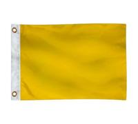 TAYLOR MADE PRODUCTS Drapeau de signal pour bateaux, jaune, 30,5 x 45,7 cm, construction en nylon durable, résistant à la décoloration, œillets en laiton, tête en toile, drapeau uniquement -