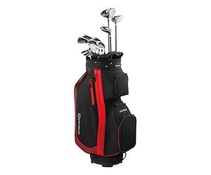 TaylorMade Set complet de clubs de golf RBZ 2025 (11 pièces), noir/rouge (graphite, régulier, droite)