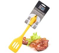 Taylors Eye Témoin Grande Spatule À Fentes Jaune Silicone - Lave-Vaisselle Sans Danger. Idéal Pour Les Poêles Antiadhésives. Pour Le Drainage Liquide. L'Odeur, Les Taches Et La Chaleur Résistantes