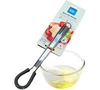 Taylor's Eye Witness Speedy Fouet en silicone gris et acier inoxydable pour œufs, crème, sauces et boissons Fouet hélicoïdal anti-rayures, résistant à la chaleur, facile à nettoyer pour la cuisine et