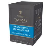 Taylors of Harrogate, Black Tea, Decaffeinated Breakfast Tea, 20 Count Wrapped Tea Bag by 3M