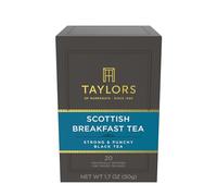 Taylors of Harrogate, Black Tea, Scottish Breakfast Tea, 20-Count Wrapped Tea Bags (Pack of 6)