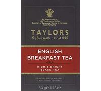 Taylors de Harrogate | English Breakfast Té Nero Pieno e Luminoso - 2 x 20 Bustine di Tè (100 Gr)