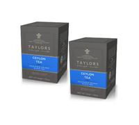 Taylors® | Thé noir unique de Ceylan | Thé Noir Délicat Reflets Dorés - 2 x 20 Filtres à Thé (2 x 50 Gr) | Sachets de thé noir de Ceylan | Thé noir d'origine unique