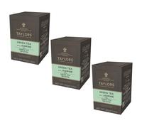 Taylors® | Thé vert et jasmin | Sachets individuels de thé vert frais et floral - 3 x 20 filtres à thé (120 Gr) | Arôme Thé Vert Jasmin