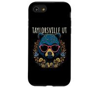 Taylorsville Utah USA Ours Portant des Lunettes de Soleil Motif Fleurs Coque pour iPhone SE (2020) / 7/8