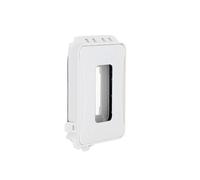TayMac ML500W 1 to 3-in. Deep Outdoor Outlet Cover for Electrical Box Housse extensible à profil bas et très résistante lors de l'utilisation, Blanc, 15 Amp