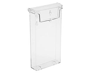 Taymar - porte-brochures avec couvercle résistant aux intempéries Pack unique DIN Lang (DL) Transparent