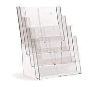 taymar Porte-brochures, Porte-brochures à 4 étages au format DIN A4 vertical, Support de présentation