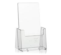 TAYMAR Présentoir à Flyers DIN Long Stable de la Marque en Tant Que présentoir de Table Transparent Trifold pour Flyers DL et Cartes Postales DIN A6