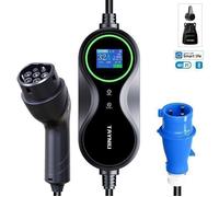 TAYNIU Wallbox Chargeur Voiture Électrique Portable 7kW 32A - Câble 5m Type 2 avec Sac de Transport + Contrôle WiFi via Application