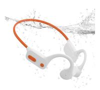 Tayogo Casque Conduction Osseuse Bluetooth 5.4, Ecouteur Waterproof Natation, Mémoire MP3 32G Intégrée, Lecteur MP3 Étanche IPX8, Écouteur Natation pour Course à Pied, Natation, Cyclisme (Blanc)