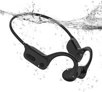 Tayogo Casque Natation Conduction Osseuse IPX8, Lecteur MP3 Étanche 32 Go avec Bluetooth 5.4, Écouteurs Open-Ear Sport avec Micro, Piscine, Mer, Triathlon, Course, Fitness, W26