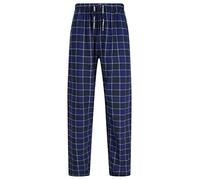 Tayos Brushed Flannel Checked Lounge Pants in Ocean Cavern - Tokyo Laundry - L