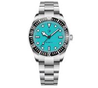 TAYSHILEY NH35 Montre de sport mécanique automatique étanche en acier inoxydable pour homme avec C3 Lume, remontage automatique, Bleu ciel RT7910New, Moderne