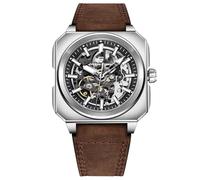 TAYSHILEY Pagani Design Montre de Luxe pour Homme, Automatique, Mécanique, en Acier Inoxydable, Étanche 50m, Montre de Sport, Verre de Saphir, Bracelet en Cuir, Cadeau, marron noir, Classique