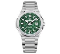 TAYSHILEY Pagani Design Montre mécanique automatique en acier inoxydable pour homme avec verre saphir et mouvement japonais Miyota 8215 Étanche jusqu'à 100 m, Vert, Sports
