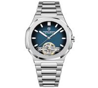 TAYSHILEY Pagani Design YS025 Montre mécanique automatique en acier inoxydable pour homme, étanche jusqu'à 100 m, cadran en verre saphir, couronne à visser 42 mm, noir foncé, Sports