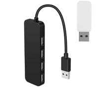 TAYSTE Répartiteur USB | Extension Multi-Ports USB - Répartiteur USB à 4 Ports d'extension USB Haute Vitesse pour Lecteur Flash d'imprimante pour Ordinateur Portable