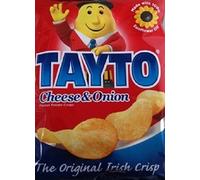 TAYTO Cheese & Onion Crisps from Ireland 25 x 25g packs by Tayto