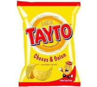 Tayto Irish Cheese & Onion Crisps - 12 Bags (2 x 6 x 25g bags) by O Kane