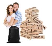 tayuzo Jeux de tour de luxure pour adultes, tour de blocs super coquins, tour en bois, bloc empilable pour couples, idées de rendez-vous nocturnes, jeux d'ivrogne pour les amoureux de la Saint