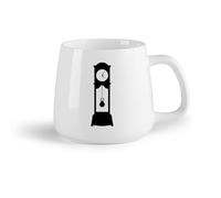 Taza de Cerámica para Regalo, Taza para Latte con Asa Reloj de pie （14oz/400ml） El mejor regalo para una bebida matutina, bodas, cumpleaños, regalos para mujeres, Día del Padre, madres, niñas y niños